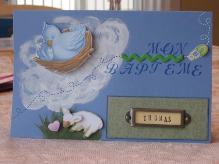 Carte de bapt�me.sept.06